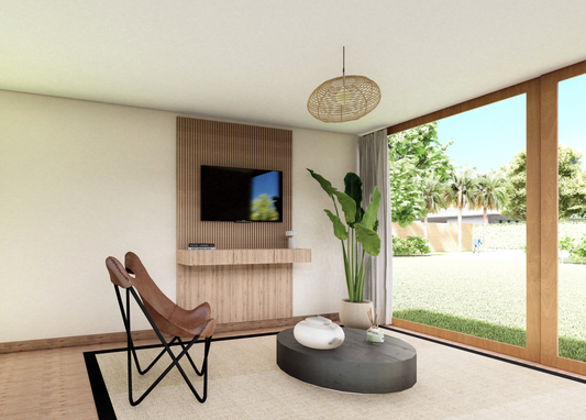 El Rack Tv Modular Tanire Walnute