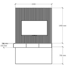 El Rack Tv Modular Tanire Walnute
