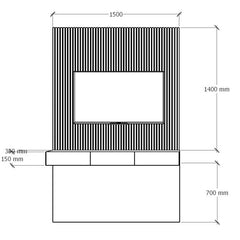 El Rack Tv Modular Tanire sierra