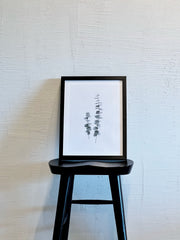 Cuadro decorativo con marco 30 x 40 cm