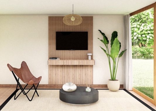 El Rack Tv Modular Tanire Walnute